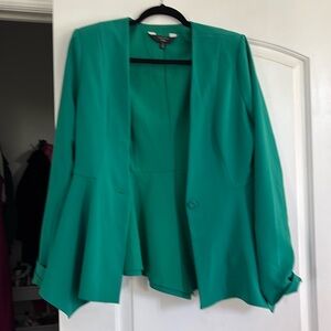 Chrissy Teigen x Revolve emerald green jacket